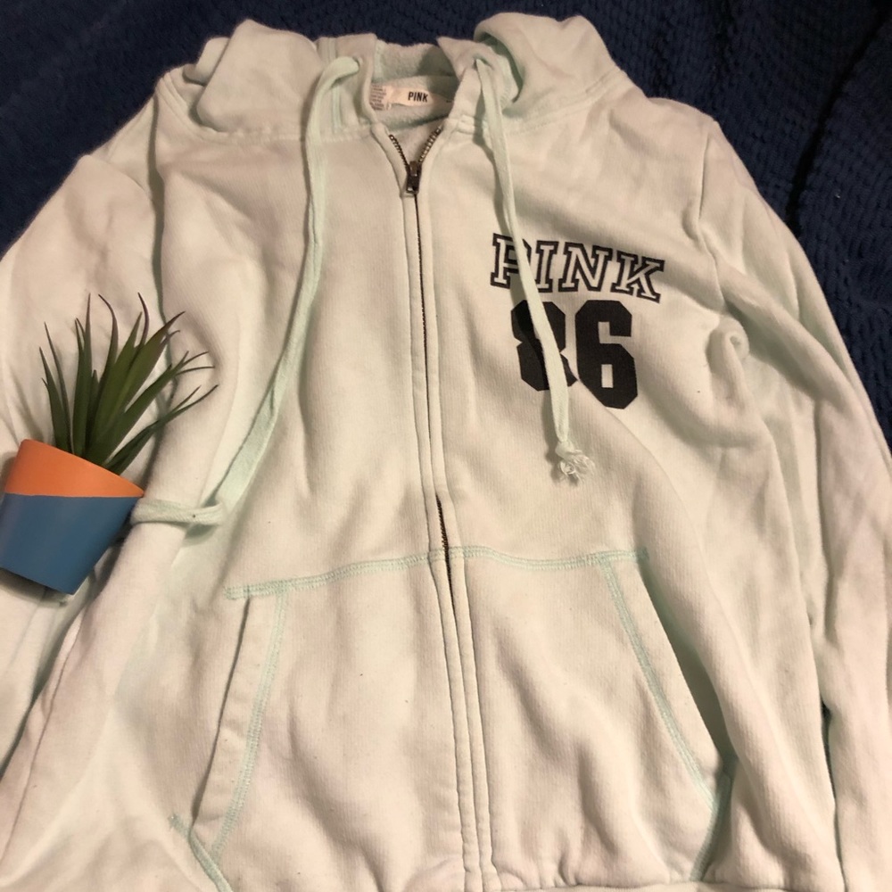 VS PINK MINT GREEN ZIP UP